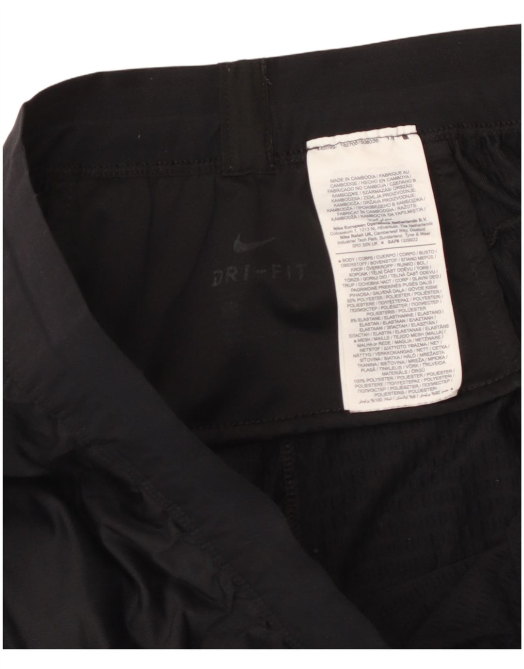 Męskie spodnie dresowe NIKE Dri Fit, duże, czarne, poliestrowe