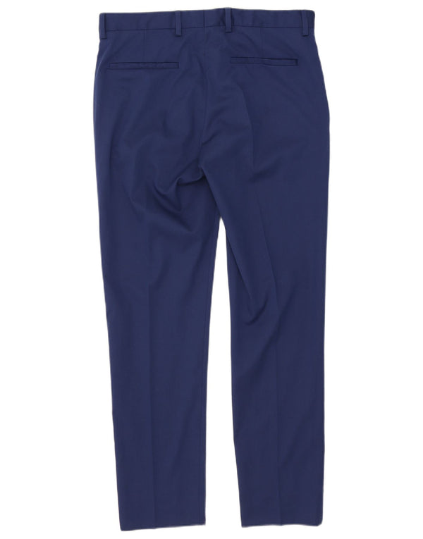 Męskie spodnie chino Zara EU 42 Large W32 L30 Niebieski poliester
