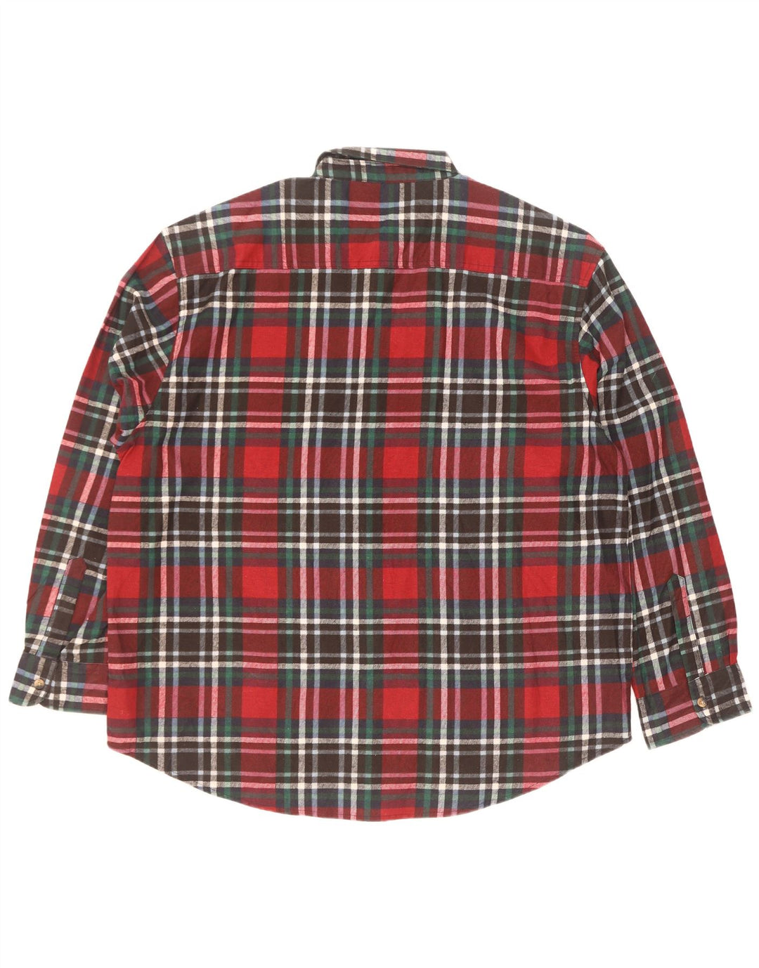 Identyczna koszula flanelowa męska w rozmiarze 43/44 XL, bawełniana w czerwoną kratę