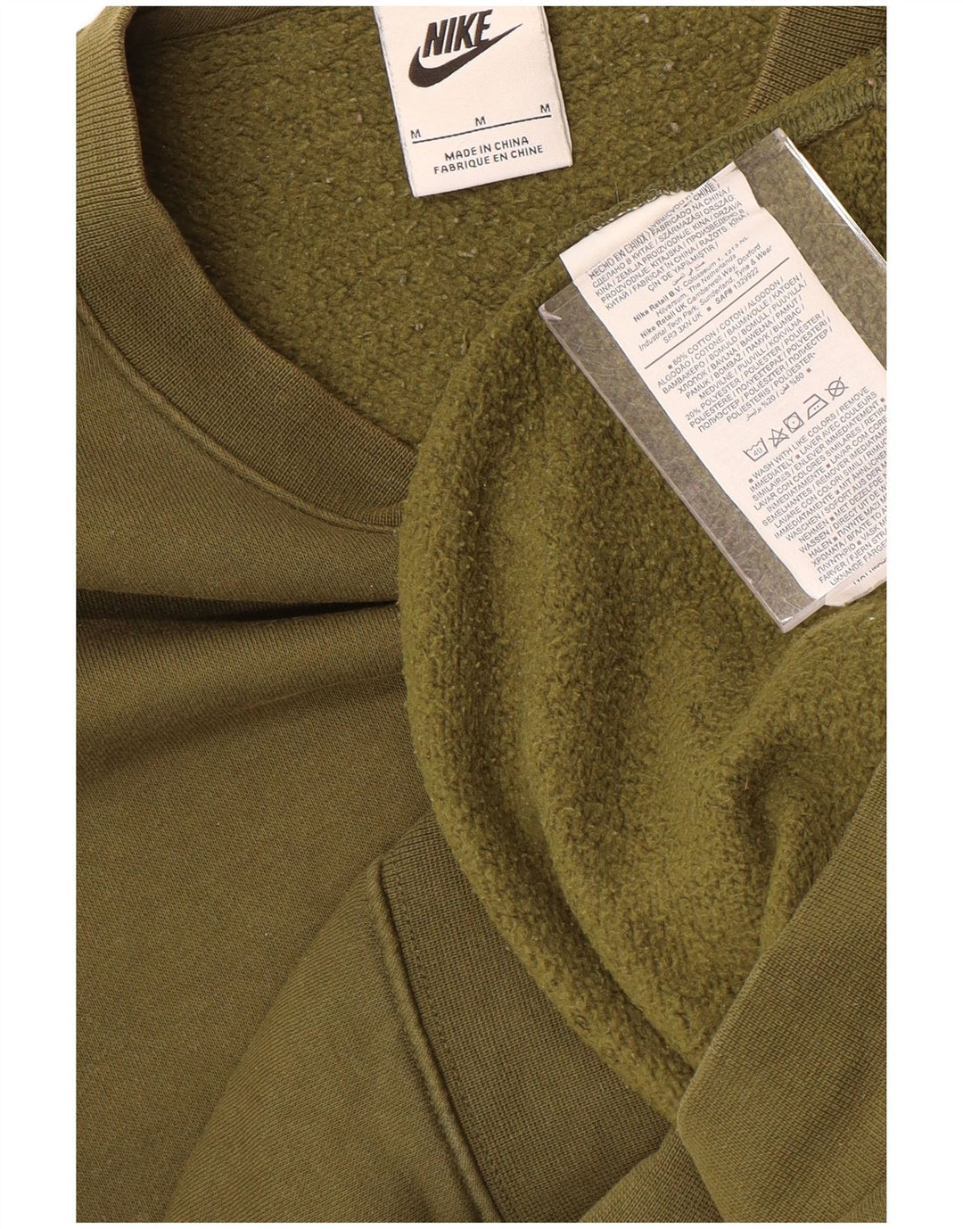 Męska bluza dresowa Nike, średnia, bawełniana khaki