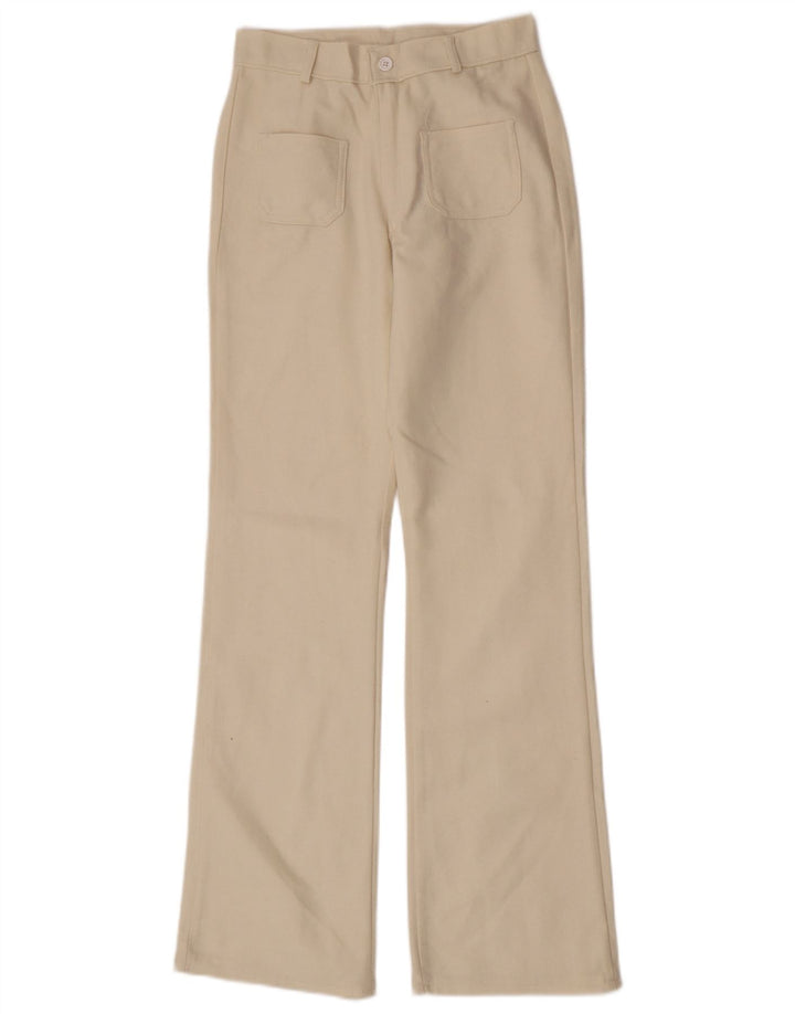 Vintage damskie spodnie Bootcut IT 40 Small W26 L33 Off White