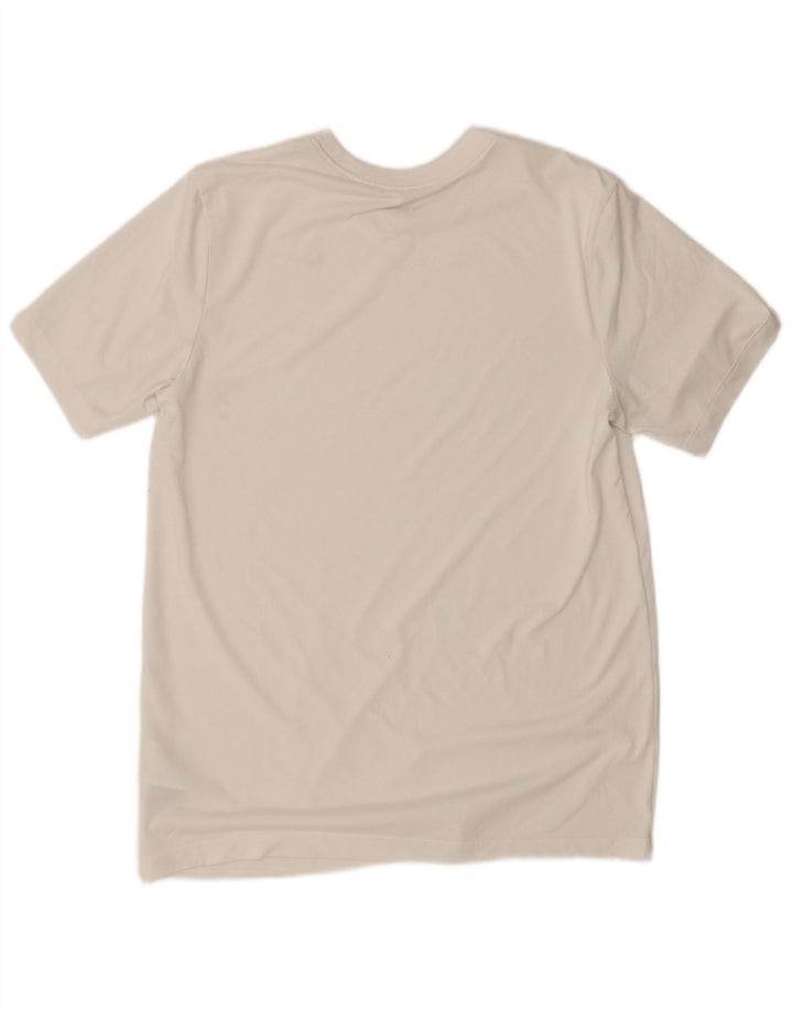 Męski T-shirt Nike Dri Fit Top, średni biały poliester
