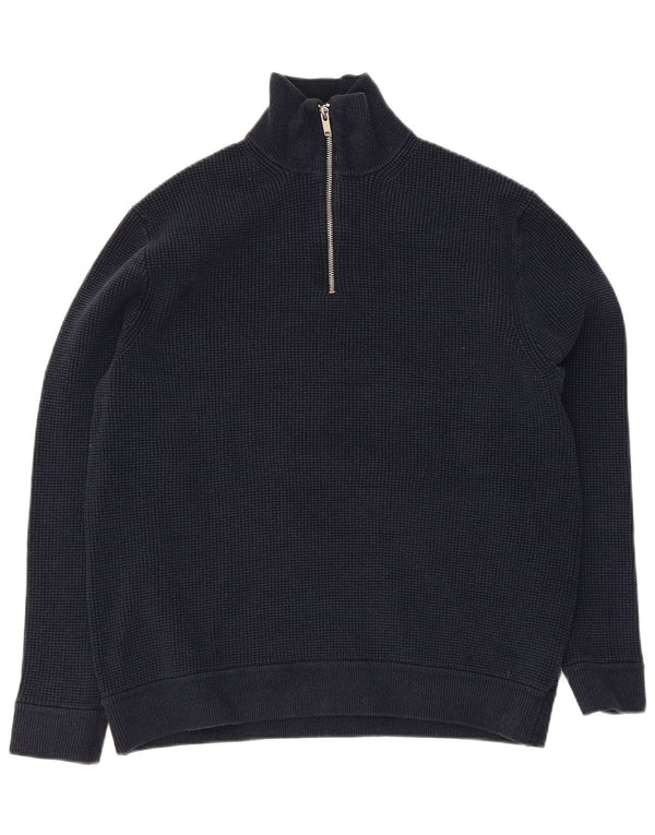 Marks & Spencer Męski sweter z zamkiem błyskawicznym XL, granatowy, poliester
