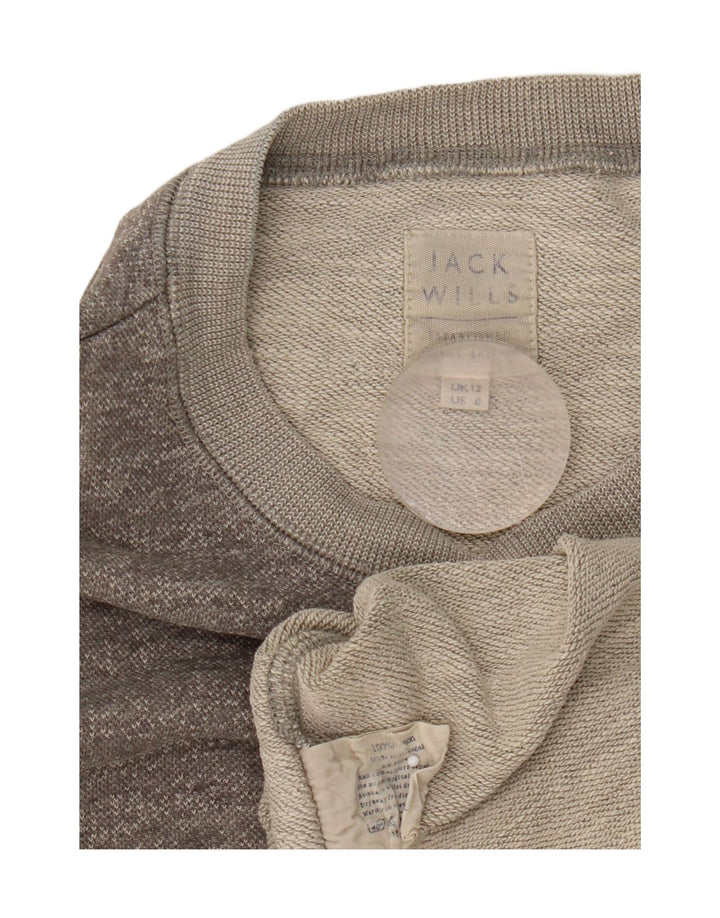 Damska bluza dresowa Jack Wills UK 12, średnia szara, nakrapiana bawełna
