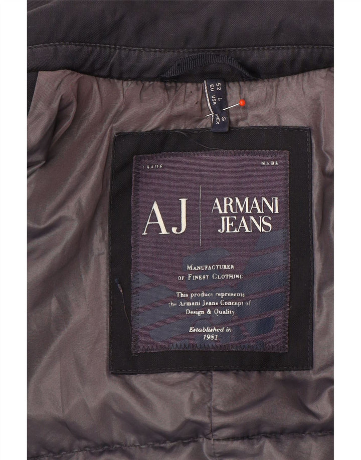 Męska marynarka Armani Jeans zapinana na 2 guziki IT 50, duża, granatowa