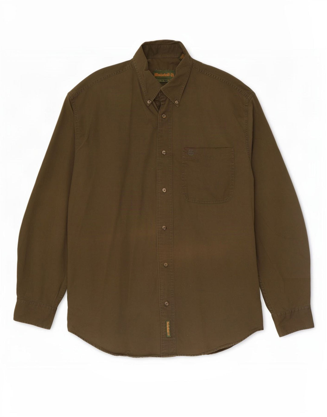 Koszula męska Timberland, średnia bawełna khaki