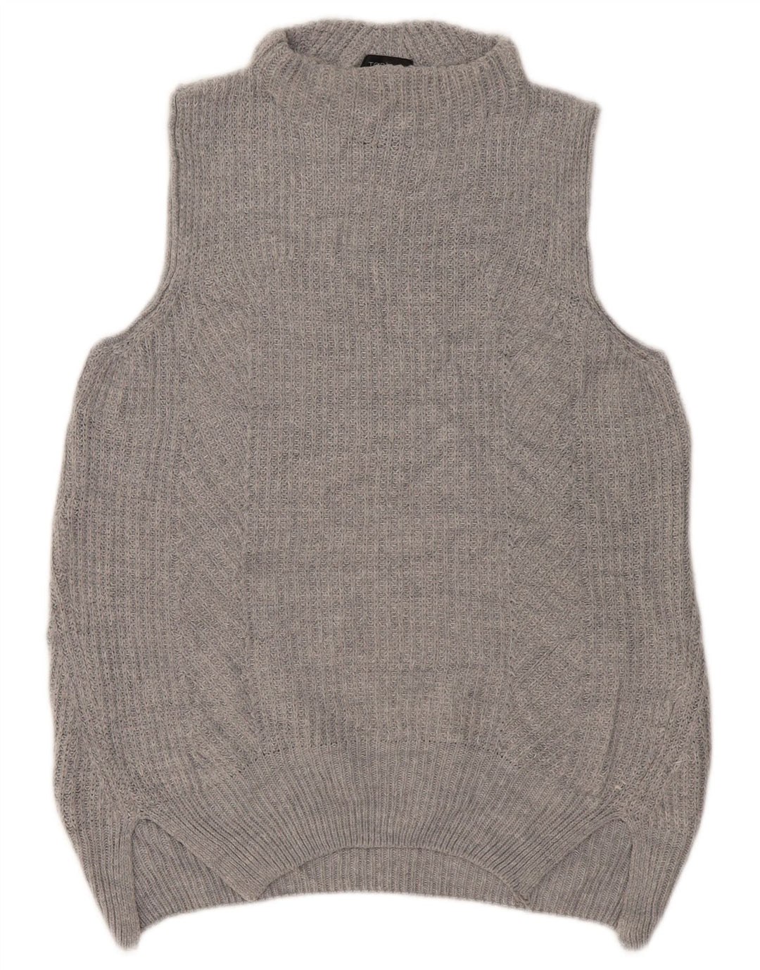Topshop damski podkoszulek oversize z kamizelką UK 10, mały, szary, akrylowy