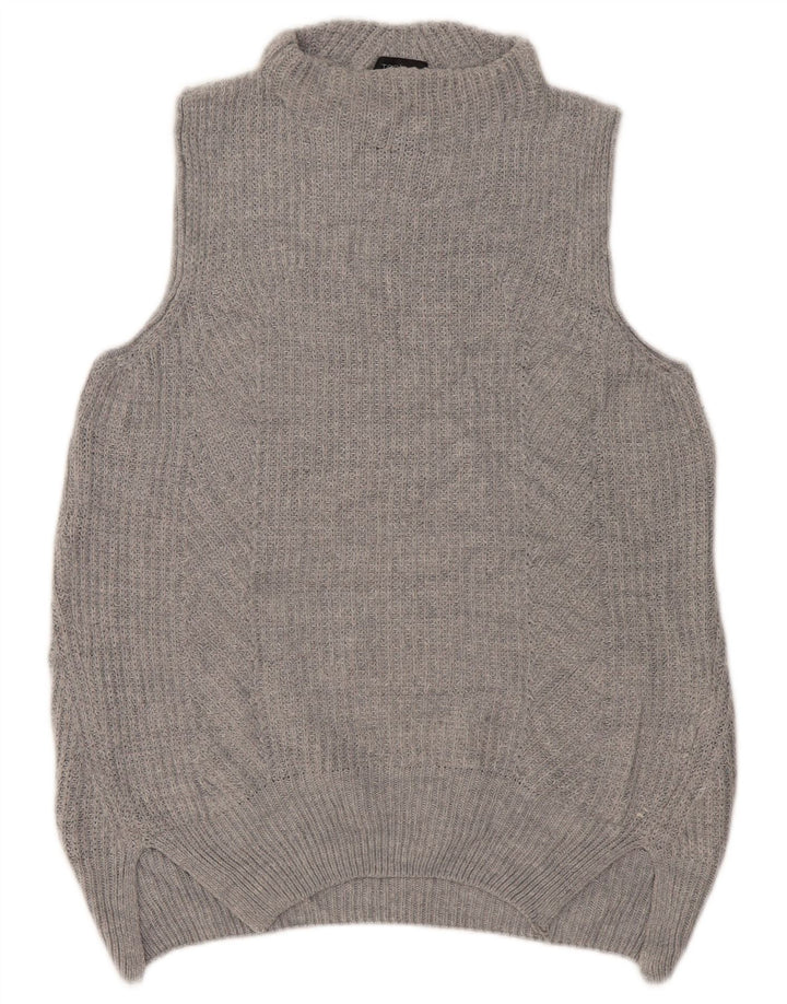 Topshop damski podkoszulek oversize z kamizelką UK 10, mały, szary, akrylowy