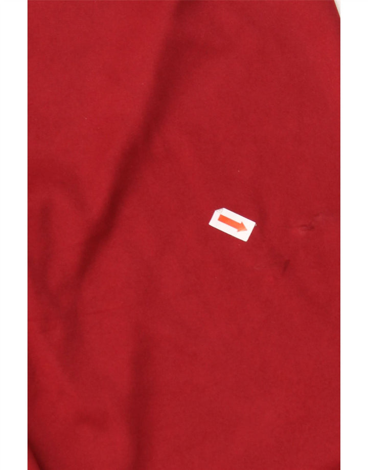 Męski top graficzny KAPPA z długim rękawem 2XL, bordowy poliester