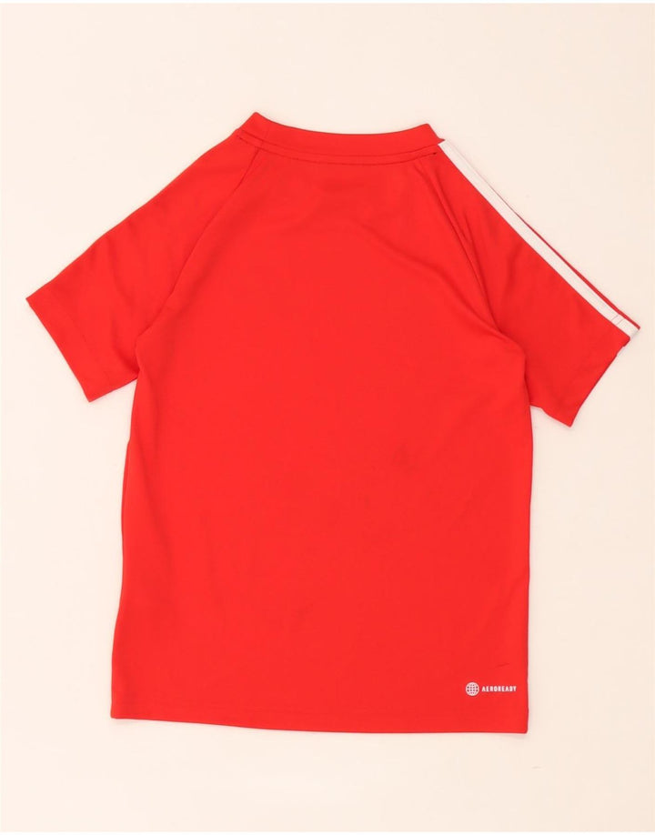 Chłopięca koszulka Adidas Aeroready Top 9-10 lat, czerwona, poliester