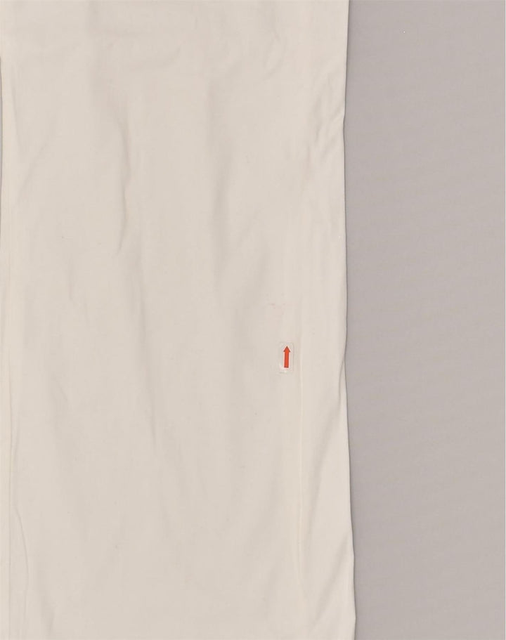 BENETTON Womens Straight Chino Trousers IT 42 Medium W32 L30 White Cotton | Vintage Benetton | Thrift | Second-Hand Benetton | Used Clothing | Messina Hembry 