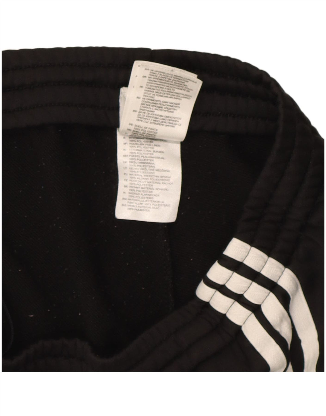 Damskie spodnie dresowe Adidas UK 8/10, małe, czarne, poliestrowe
