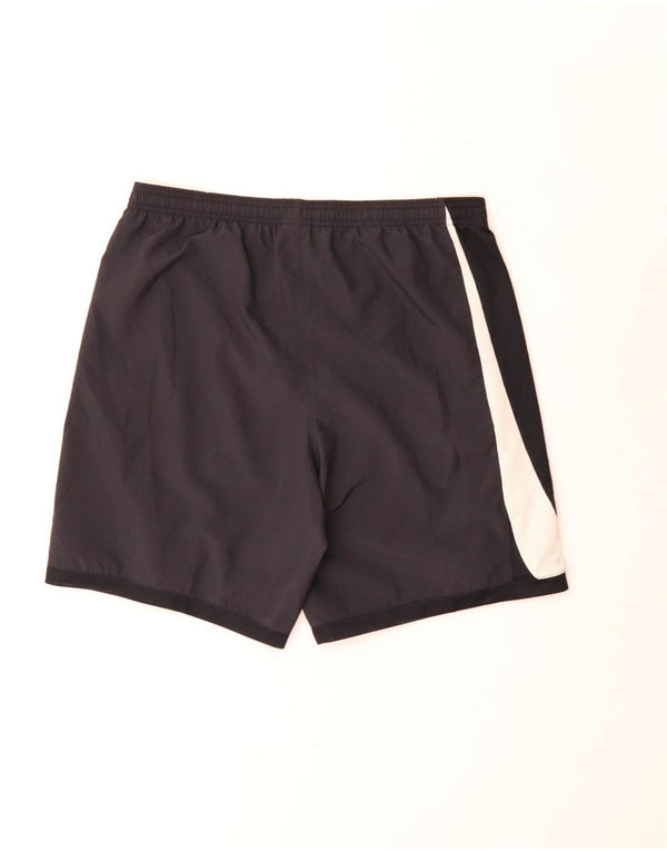 Męskie spodenki sportowe Nike Graphic Slim Fit, średnio czarne, sportowe z blokami kolorów