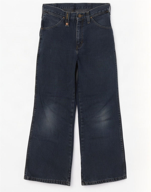 Damskie jeansy Wrangler z szeroką nogawką W28 L28 Granatowe, bawełniane