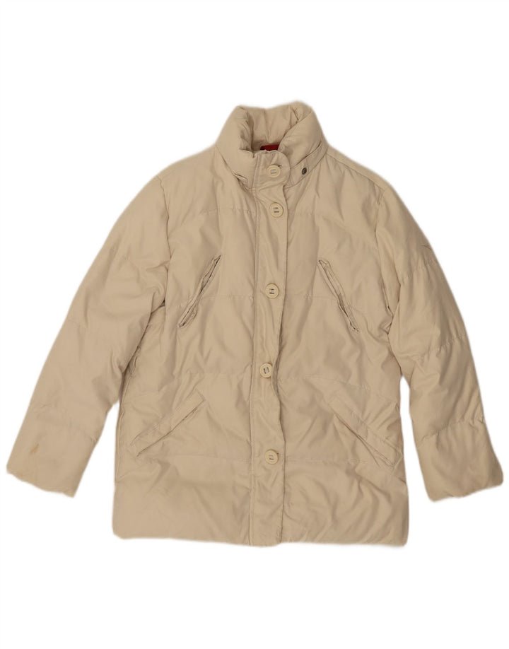 Kurtka dziewczęca typu oversize Diadora, duża, wyściełana, 9-10 lat, beżowy poliester