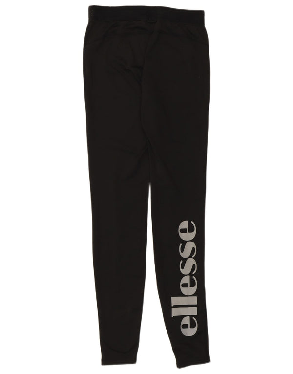 Ellesse Womens Leggings UK 8 Small Black Polyester