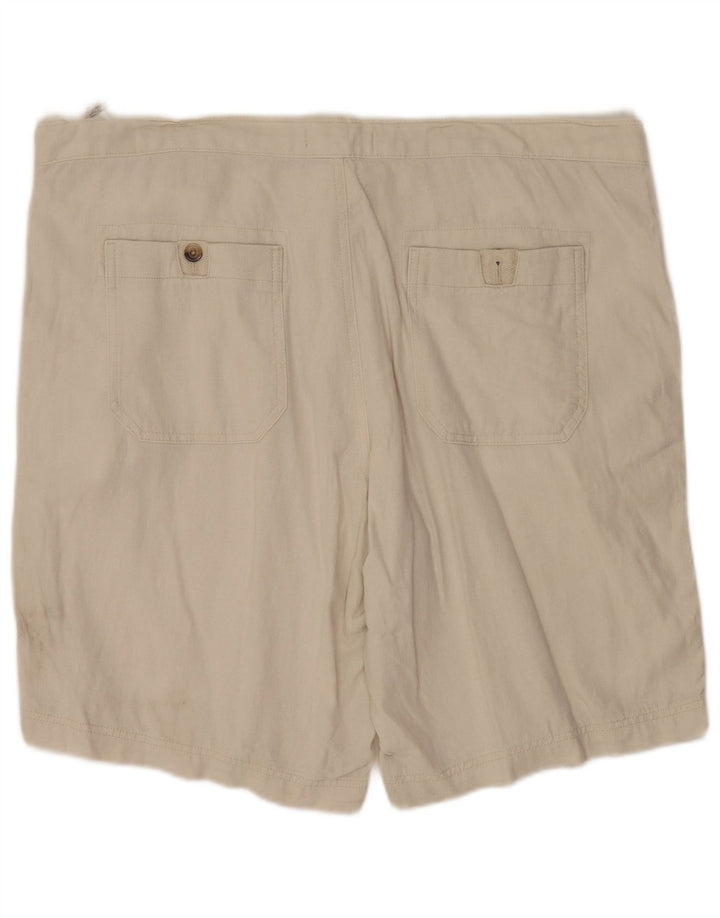 Męskie spodenki Chino Marks & Spencer W42 2XL beżowy len