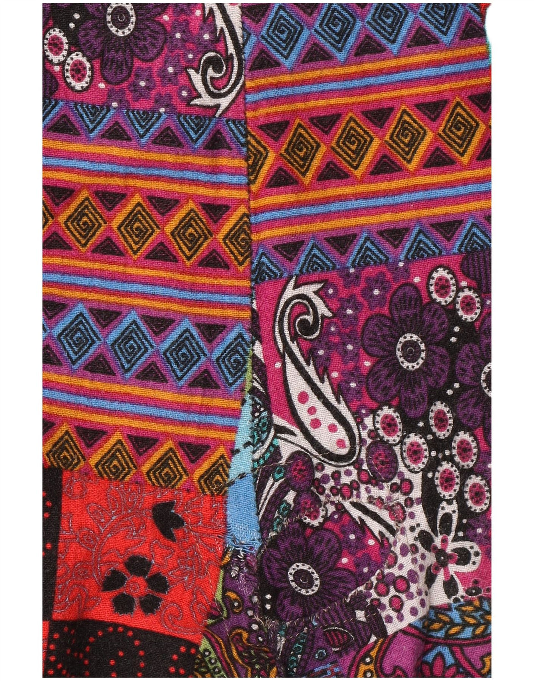 Damski kombinezon bez rękawów VINTAGE UK 14, duży, wielobarwny patchwork