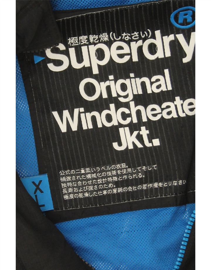 Męska wiatrówka Superdry UK 42 XL, czarny nylon