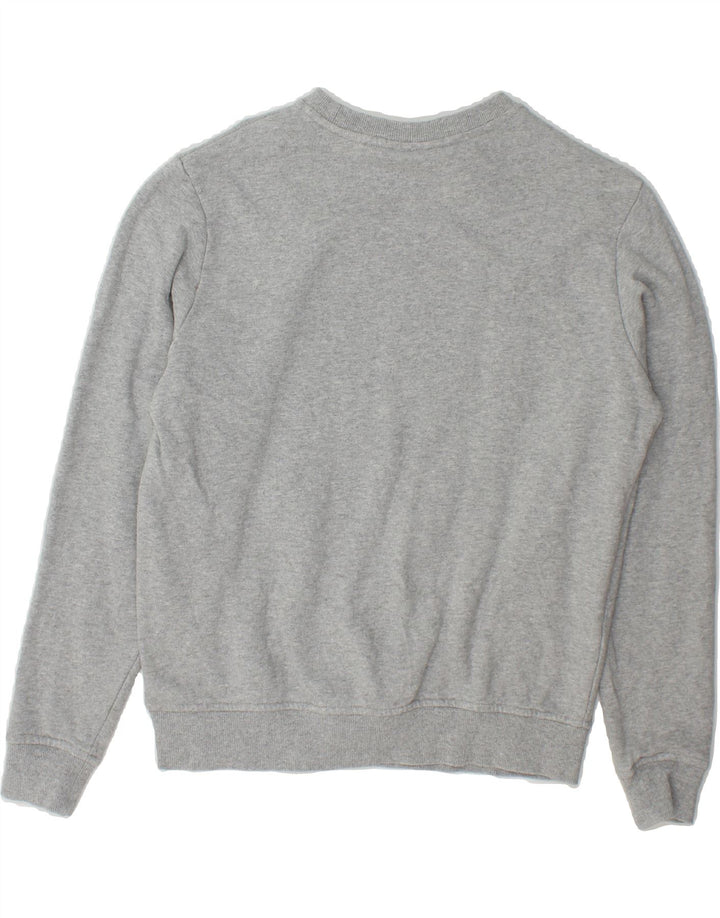 FILA Womens Oversized Sweatshirt Jumper UK 10 Small Grey Cotton Vintage Fila and Second-Hand Fila from Messina Hembry 