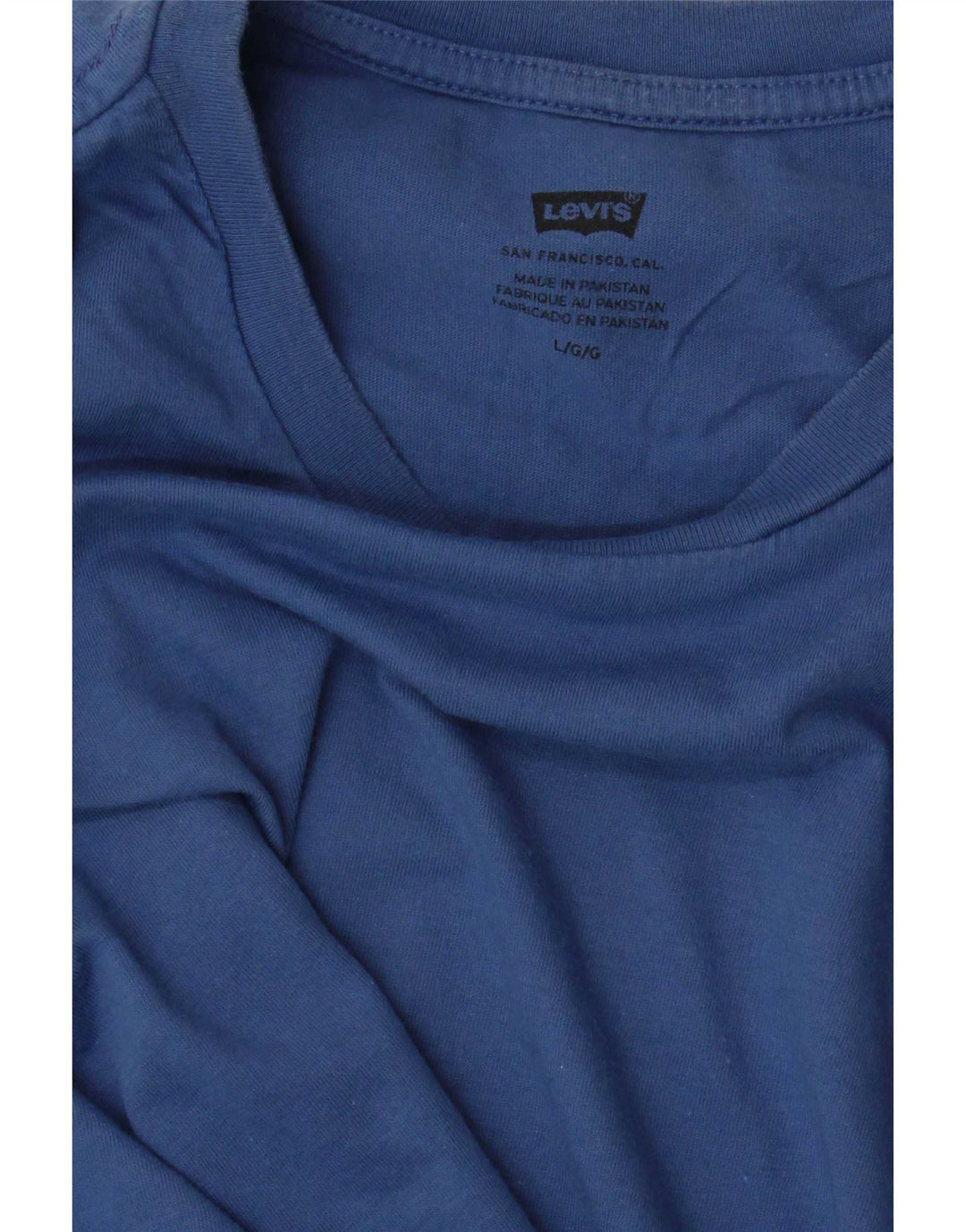 Męski T-shirt Levi's Top, duży, niebieski