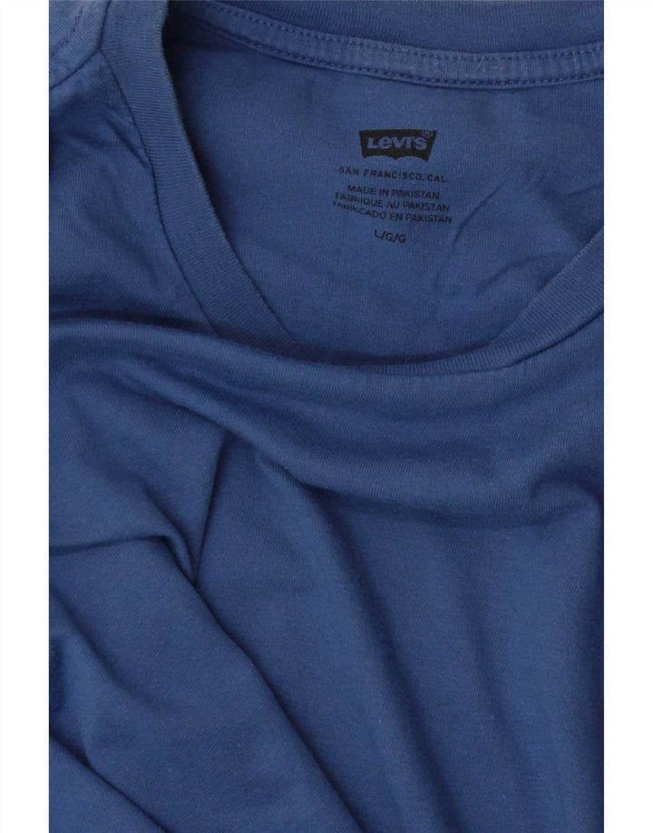 Męski T-shirt Levi's Top, duży, niebieski
