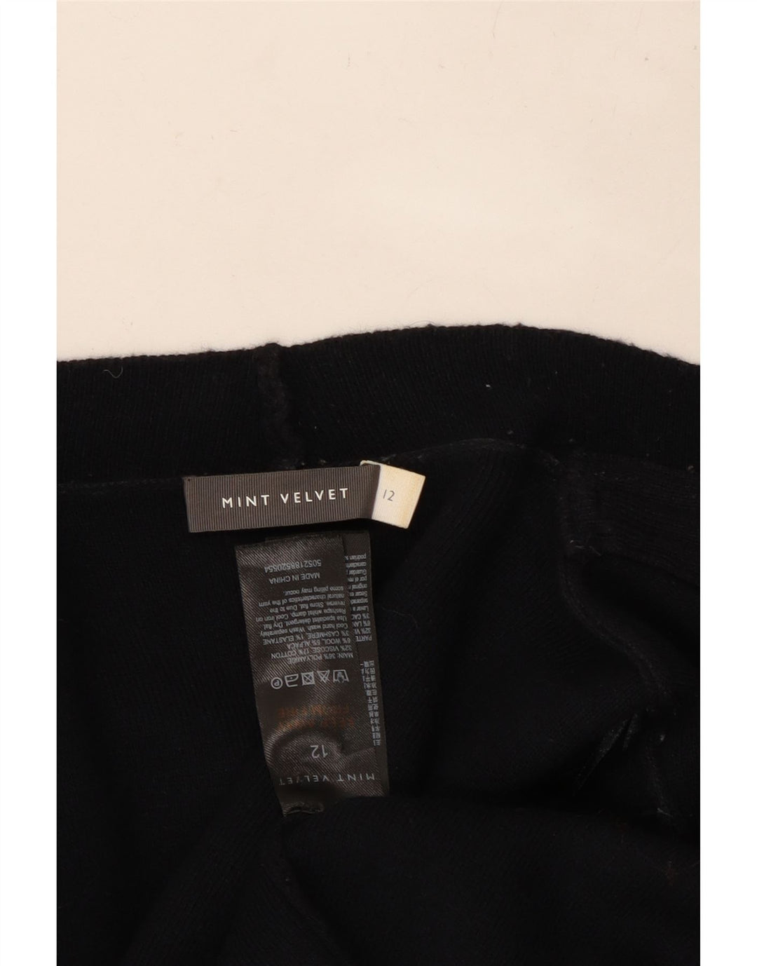 Damski sweter MINT VELVET o przedłużonym kroju, UK 12, średni czarny