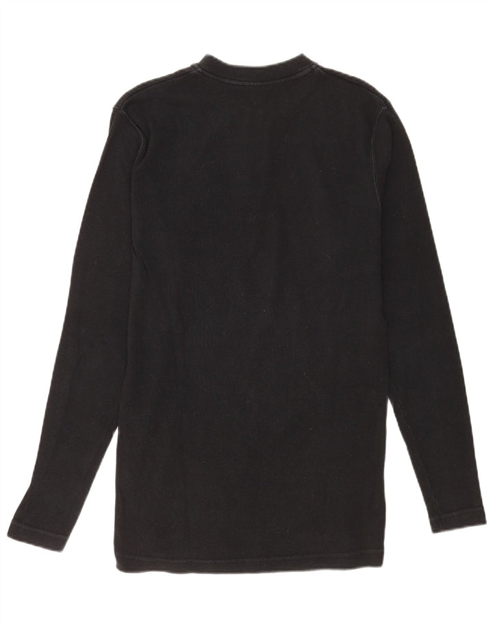 Męski top Wrangler z długim rękawem, duży, czarny, bawełniany