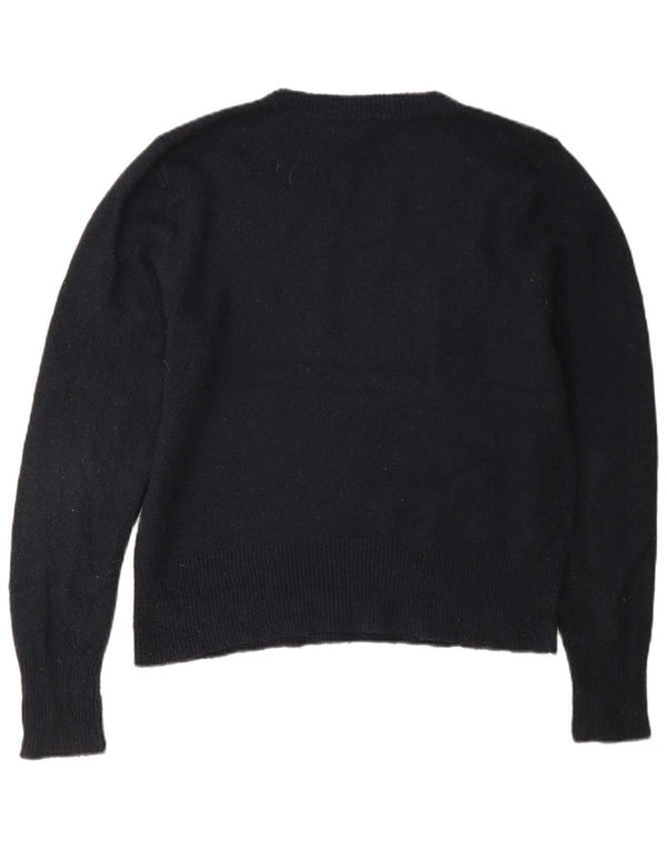 Damski sweter z wycięciem pod szyją Oasis UK 16, duży, granatowy, akrylowy