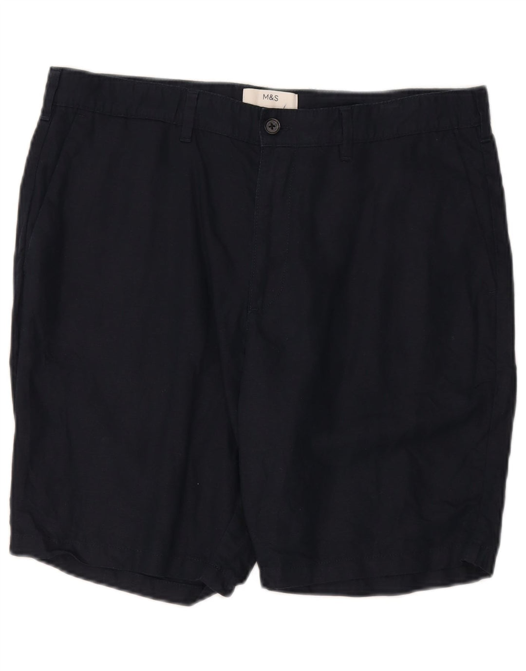 Męskie spodenki Chino Marks & Spencer W36, duże, granatowe, lniane
