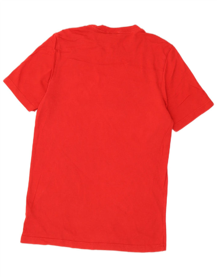 Adidas Męska Koszulka Top Mała Czerwona Bawełna