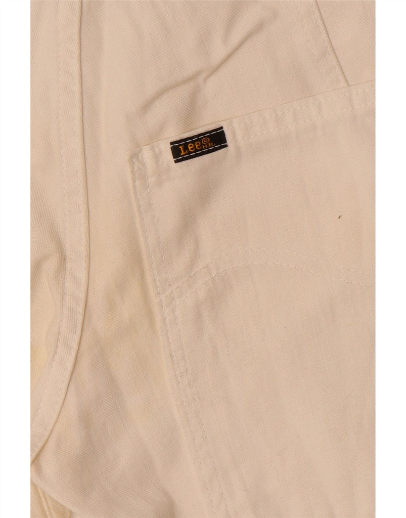 LEE Girls Capri Wide Leg Jeans 12-13 Years W28 L15 Off White Cotton Vintage Lee and Second-Hand Lee from Messina Hembry 