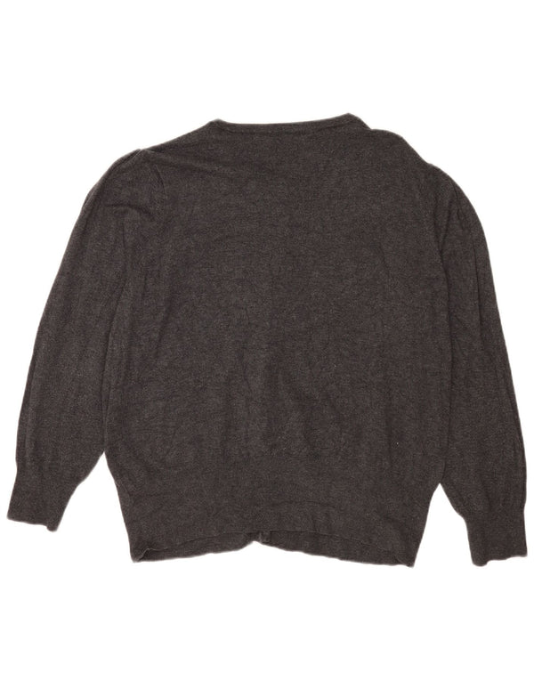 Marks & Spencer Damski sweter kardigan UK 22 3XL Szara wiskoza