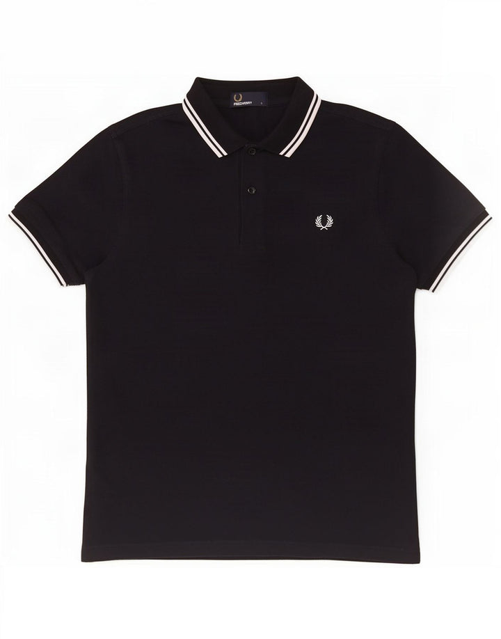 Męska koszulka polo Fred Perry, mała, bawełniana w granatowe paski
