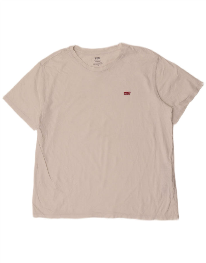 Męski T-shirt Levi's Top, duży, biały, bawełniany