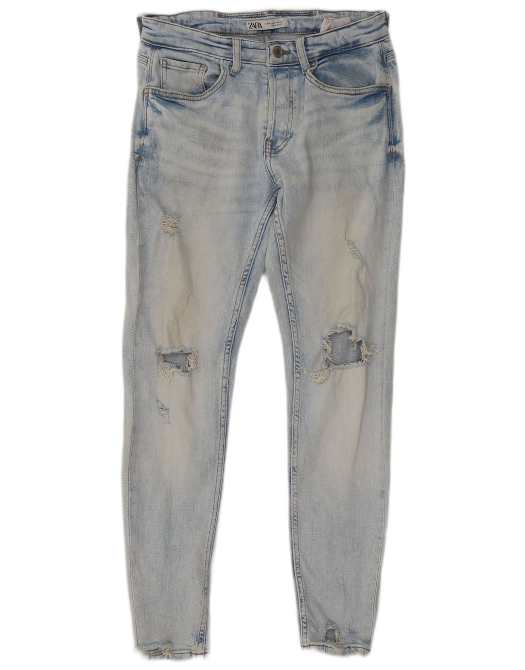 Męskie jeansy rurkowe Zara w trudnej sytuacji EU 40 Medium W31 L29 Niebieskie