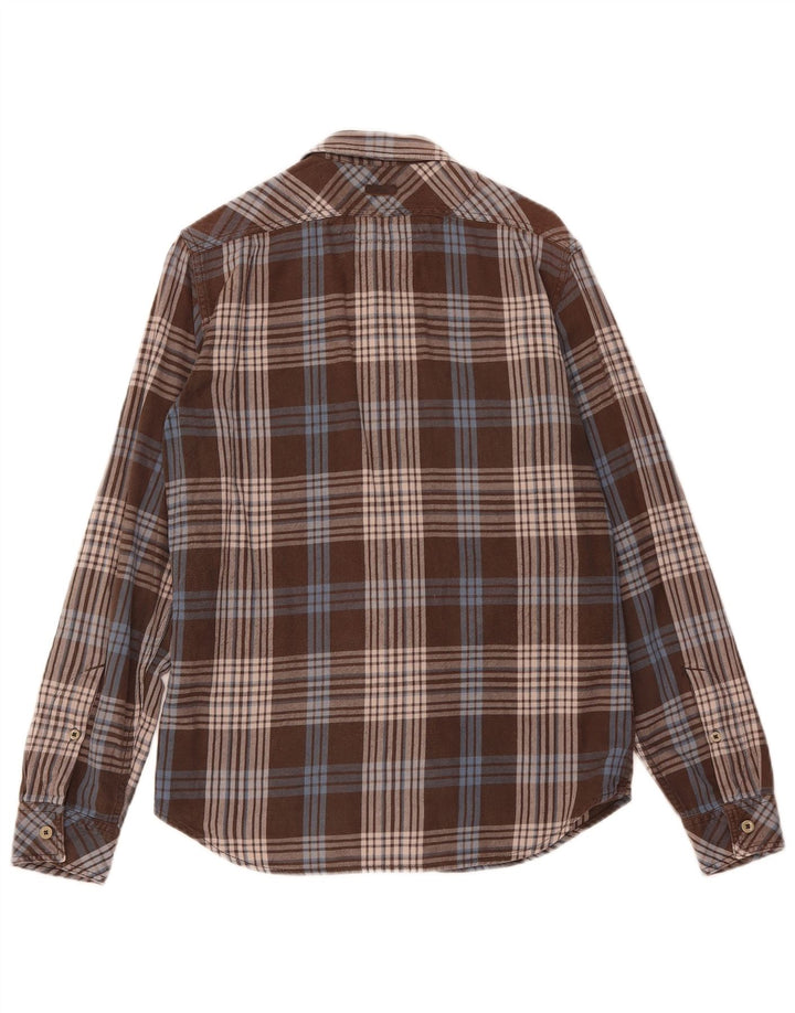 Męska koszula flanelowa Marlboro Classics Slim Fit, średni brąz