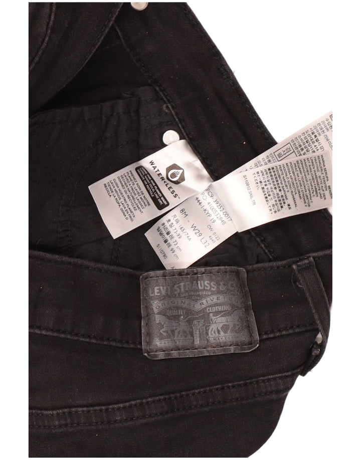 Damskie jeansy Levi's Bootcut US 8 Medium W29 L32 Czarna bawełna