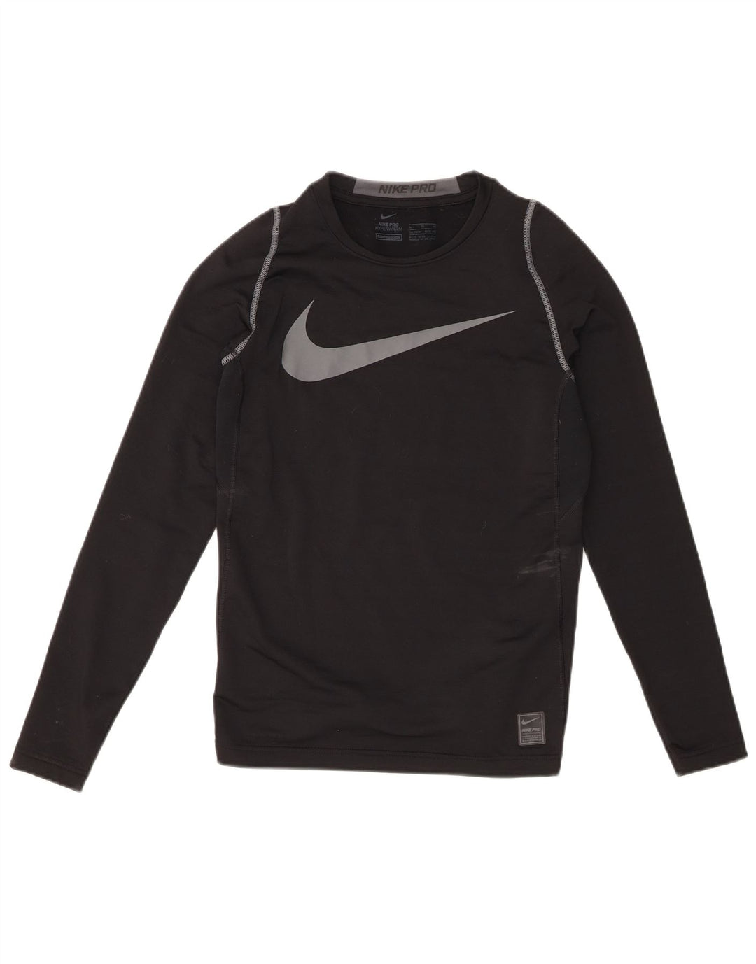 Chłopięca koszulka z grafiką Nike z długim rękawem, 13-14 lat, XL, czarna