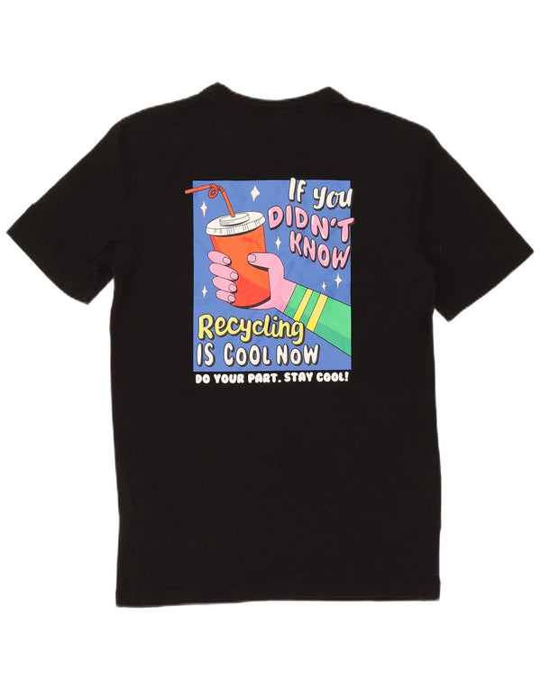 Męska koszulka z grafiką PUMA Top XS, czarna, bawełniana