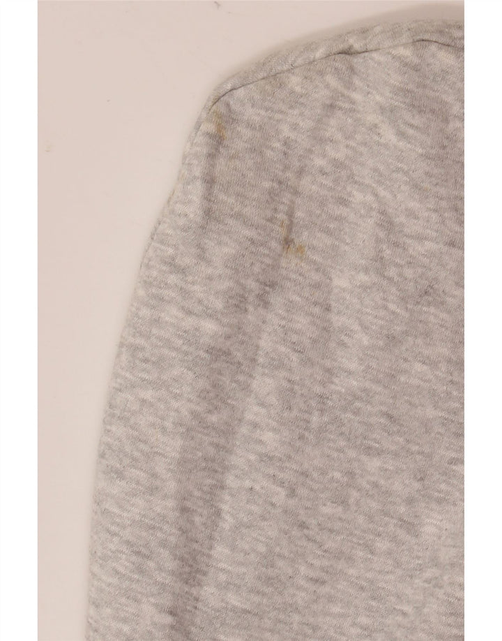 Męska bluza z kapturem French Connection, mała, szara, nakrapiana bawełna