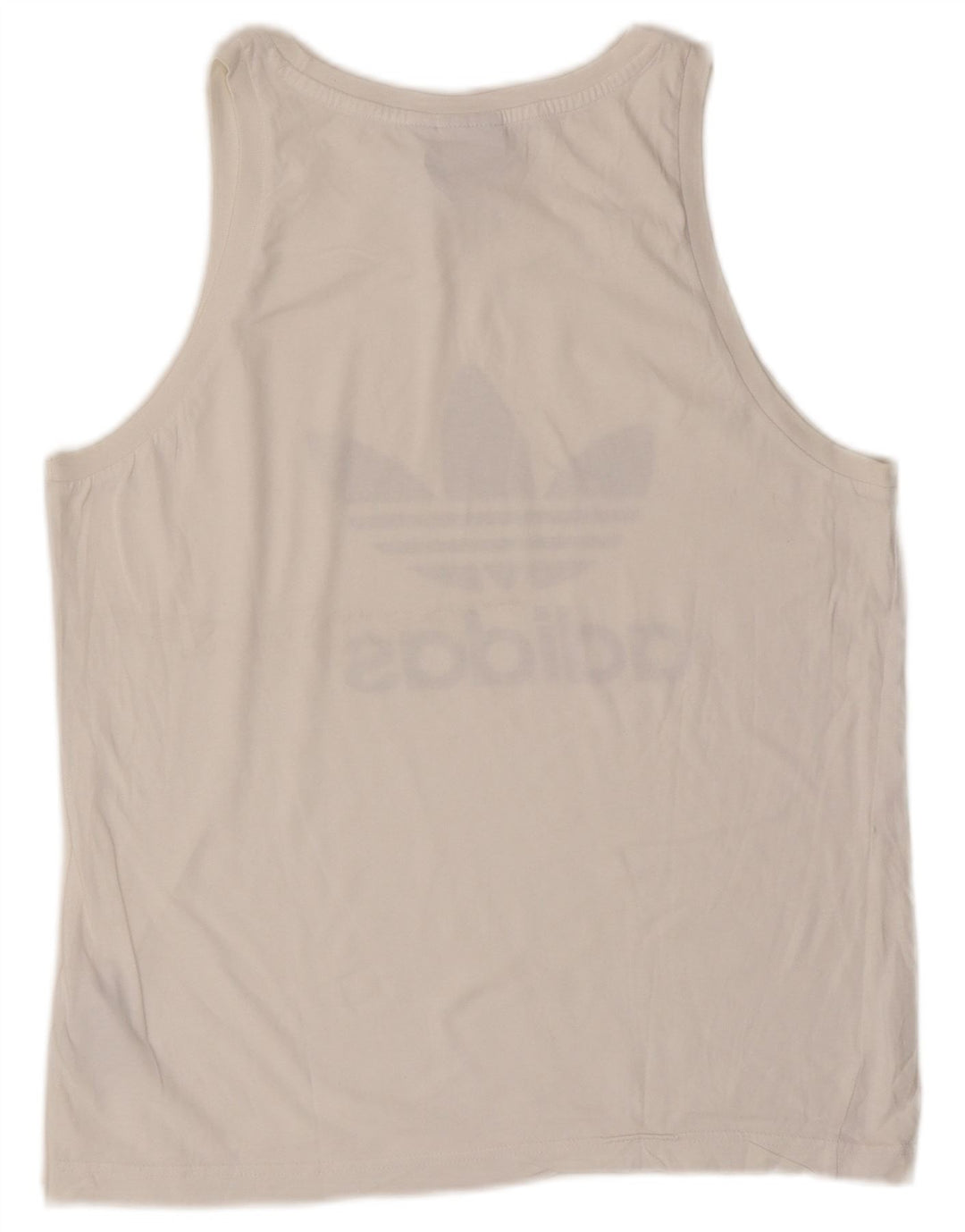 Adidas Męska kamizelka z grafiką Top, średnia biała bawełna