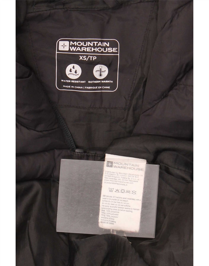 Męska ocieplana kurtka z kapturem Mountain Warehouse UK 34 XS, czarna, poliamidowa