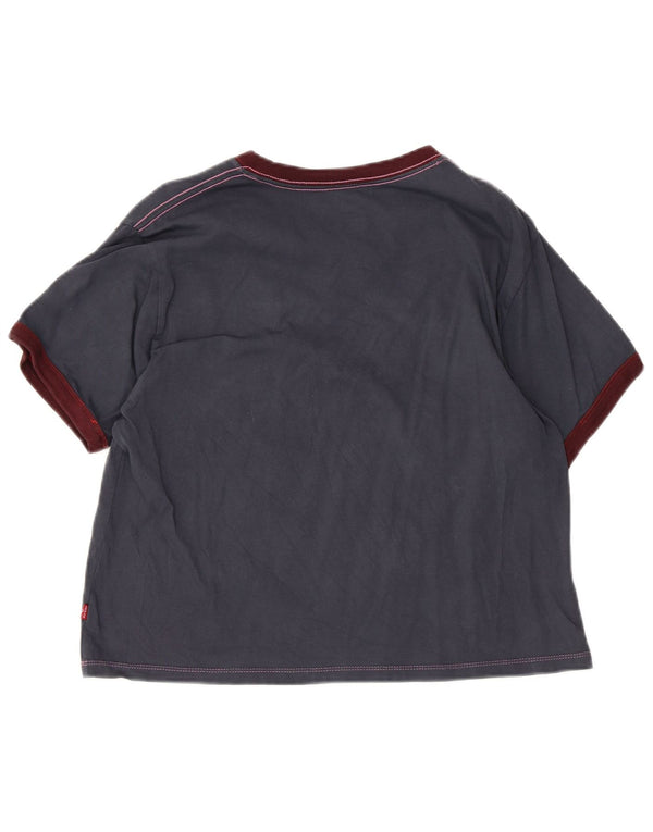 Damska koszulka oversize LEVI'S Top UK 6 XS Granatowa