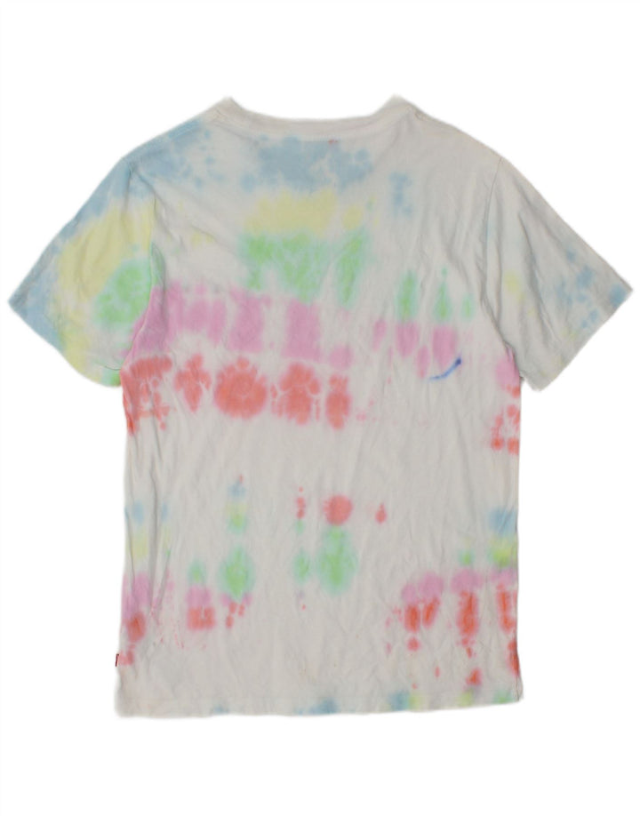 Męski standardowy T-shirt Levi's z grafiką, mały, wielobarwny, bawełniany krawat