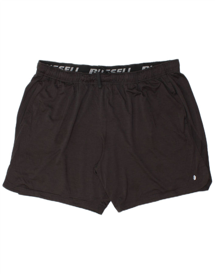 Męskie spodenki sportowe RUSSELL ATHLETIC Dri-Power XL, czarne, poliestrowe