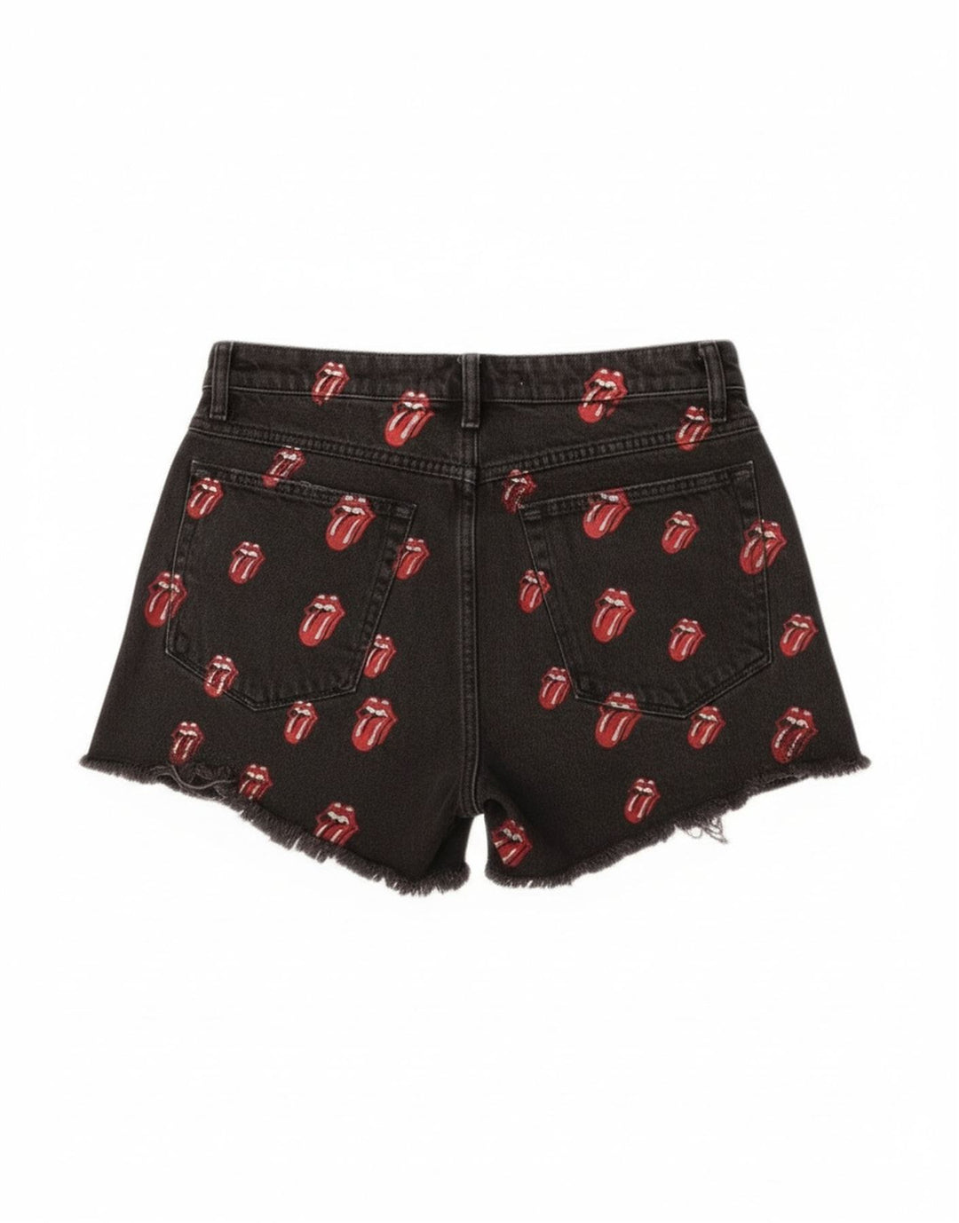 Damskie spodenki jeansowe Zara Graphic Distressed EU 40 Medium W30 Black