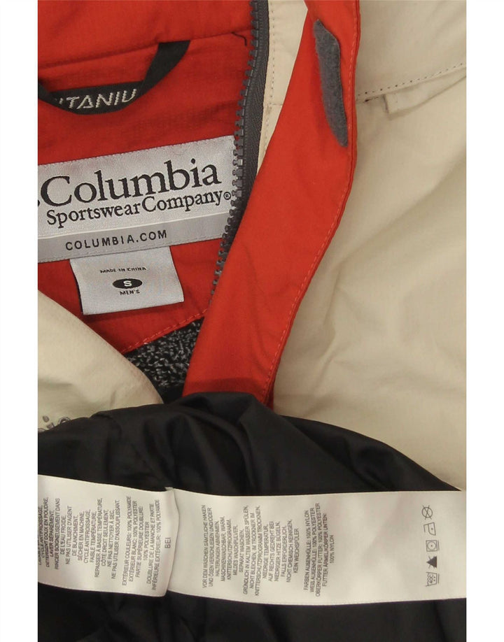Męska kurtka narciarska Columbia Titanium UK 36 Small Red Colorblock Nylon