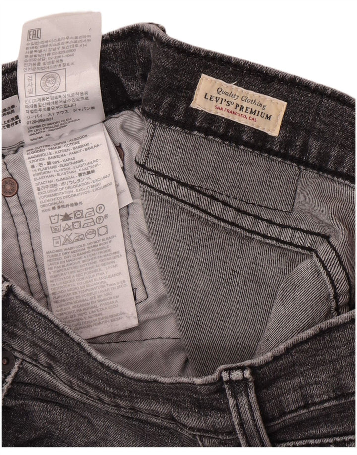 Męskie jeansy Levi's Slim W30 L32 Szara bawełna