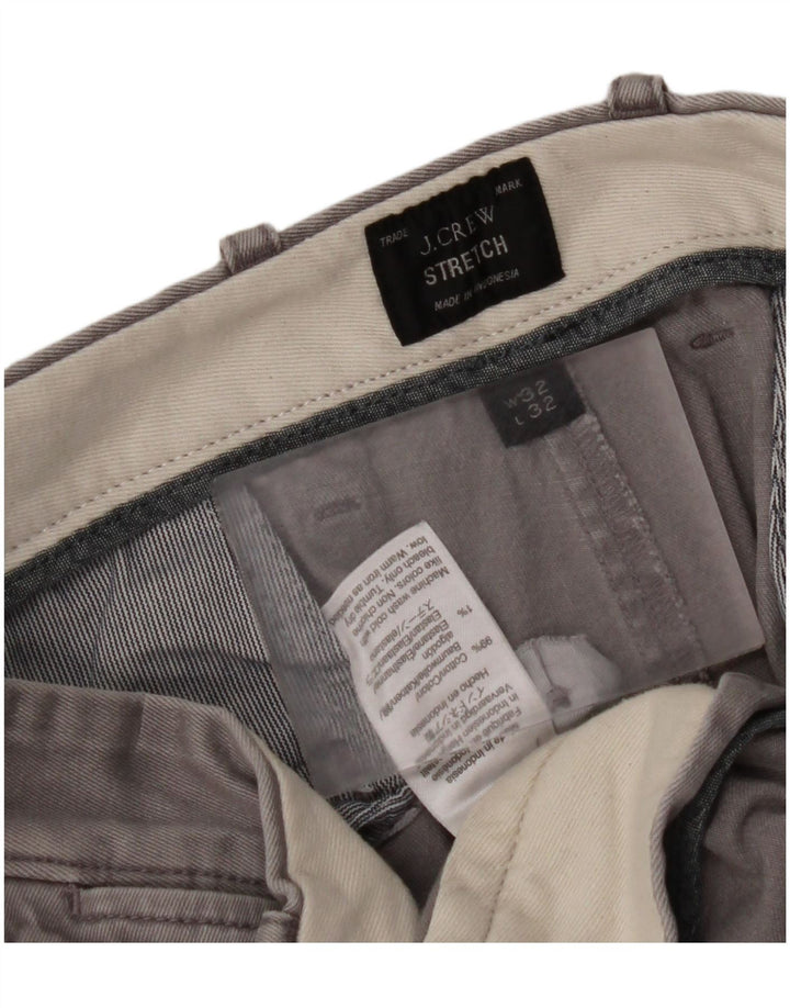 Spodnie męskie J. CREW Slim Chino W32 L32 Szara bawełna